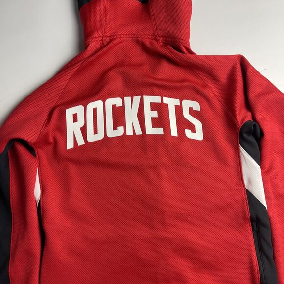 NBA Nike Houston Rockets Dri Fit Jacket Hoodie Warm Up Red Men's Small - Picture 13 of 13